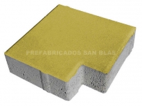 Adoquin Lanza 20x20x6 AMARILLO.